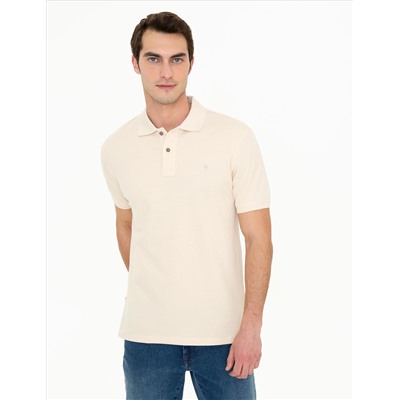 Бежевая тонкая подсадка Polo yaka basic t -красавица