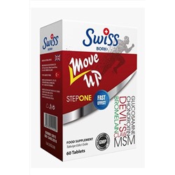SWISS Move Up Step One Глюкозамин Мсм 60 таблеток