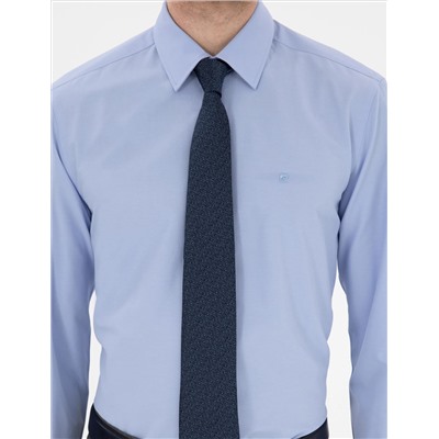 Blue Slim Fit Basic рубашка основная рубашка