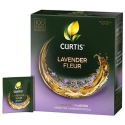 Чай CURTIS "Lavender Fleur" зеленый c лавандой, лепестками роз, 100 пакетиков в конвертах по 1,7 г, 102560