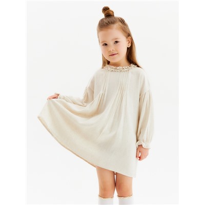 Платье Крошка Я Linen, рост 92-98 см, бежевое