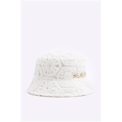 River Island Girls Crochet Lace Bucket Hat