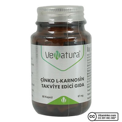 Venatura Zinc L-карнозин 60 капсул