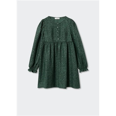 Vestido estampado animal -  Niña | MANGO OUTLET España