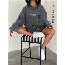 Новые удлиненные худи с рванкой 05.12.