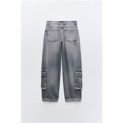 JEANS TRF CARGO TIRO MEDIO