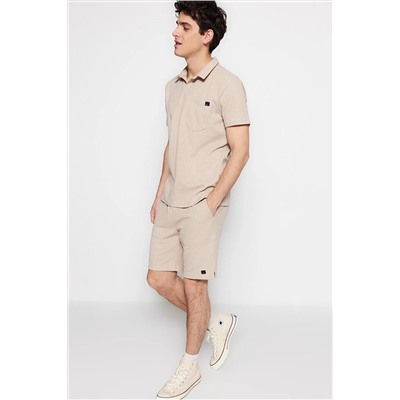 CAMEL REGUAL/NORMAL CUT TEXTURER TAGINGED TAGE COLLAR SET SET TMNSS23EM00003