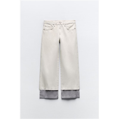 JEANS TRF ORGANZA TIRO MEDIO