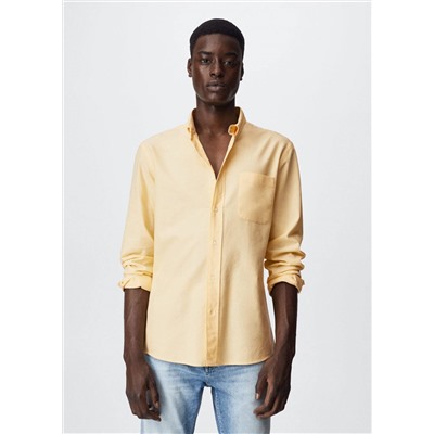 Camisa regular fit oxford algodón -  Hombre | MANGO OUTLET España