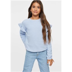 Jersey algodón volantes -  Niña | MANGO OUTLET España