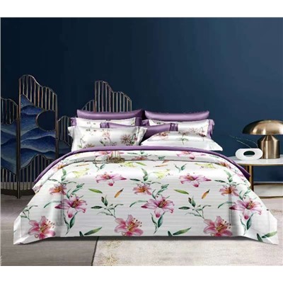 10 цветов Евро Комплект постельного белья  Bella Home STRIPE SATIN Цветной 3D дизайн нужный цвет в комментариях