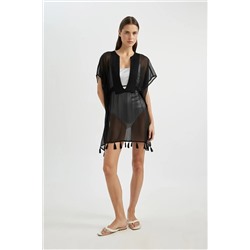 Черное шифоновое кимоно Fall In Love Z9958az24sm