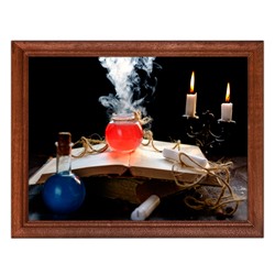 POSG-0071 Постер в рамке 23x17см Книга и зелье