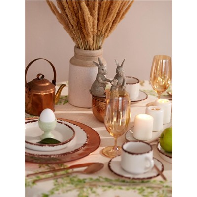 Скатерть Этель Еaster d=148 см +/-3 см, 100% хлопок, саржа 190 г/м²