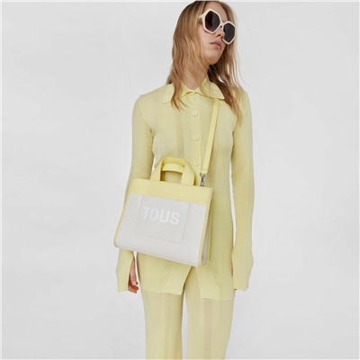 Bolso capazo Tous Maya - beige y amarillo