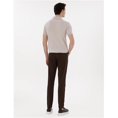 Brown Slim Fit 5 Мобильные брюки Chino