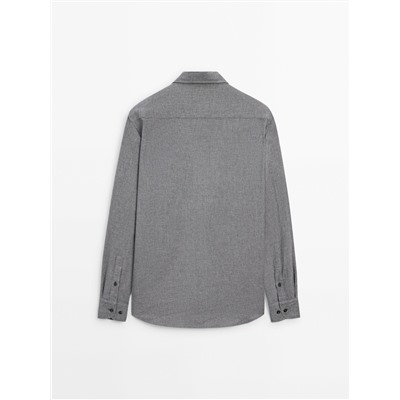 Camisa algodón pata de gallo slim fit
