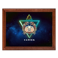 POSG-0003 Постер в рамке 23x17см Знаки Зодиака - Рак