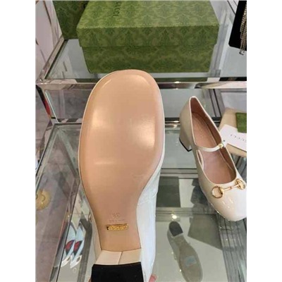 Лакированные туфли на устойчивом каблуке в стиле Мэри Джейн от Gucc*i ❤️  Реплика 1:1