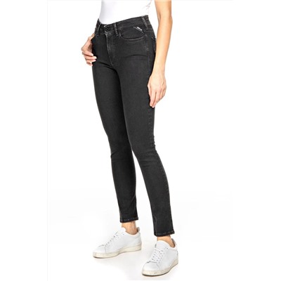 Vaquero de tiro alto skinny fit de tiro alto Luzien - Negro