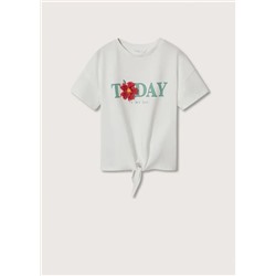 Camiseta estampado textura -  Niña | MANGO OUTLET España