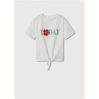 Camiseta estampado textura -  Niña | MANGO OUTLET España
