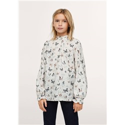 Blusa estampado mariposas -  Niña | MANGO OUTLET España