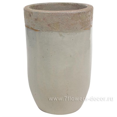 Кашпо Nobilis Marco "White beach Vase" (керамика), D41хН63 см