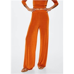 Pantalón fluido wideleg  -  Mujer | MANGO OUTLET España