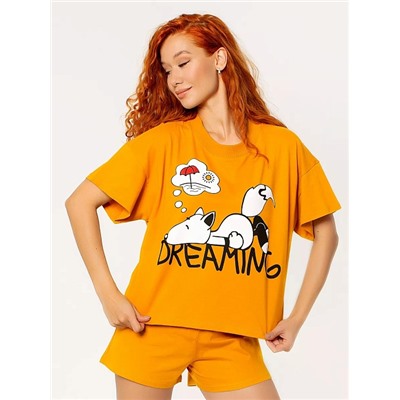 Женский костюм "Сюжет" арт. к1266г / Горчичный