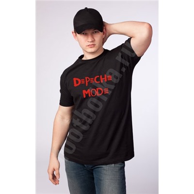 Футболка "Depeche Mode" (красная надпись)