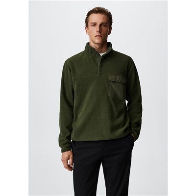 Sudadera algodón combinada -  Hombre | MANGO OUTLET España