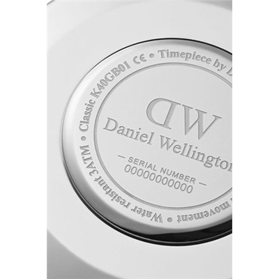 Reloj de cuarzo de tela nato Classic Bayswater 40 mm - Azul y plateado