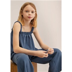 Top tirantes fruncidos -  Niña | MANGO OUTLET España