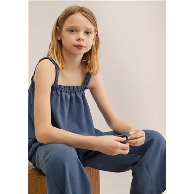 Top tirantes fruncidos -  Niña | MANGO OUTLET España