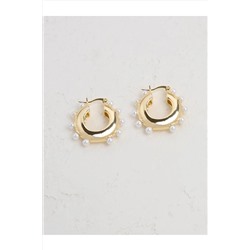 Серьги-клипсы с золотым жемчугом 23SX810139