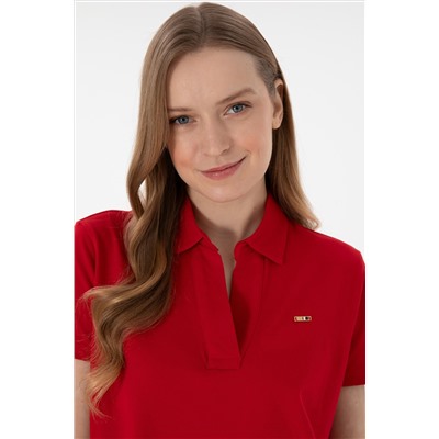 Женщина Red Basic T -Fish Surprise Discount в корзине
