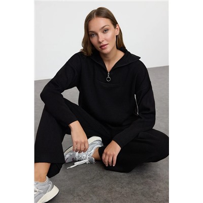 Черная широкая плесня на молнии TRIKO Subt-Upper Set Twoaw24au00026