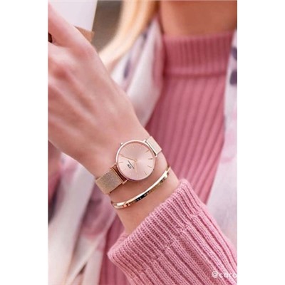 Reloj de cuarzo de acero Petite Melrose 32 mm - Dorado y rosa dorado