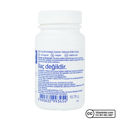 Pure Encapsulations Бромелайн 2400 30 капсул