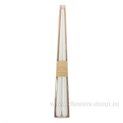 Набор свечей конических (воск), H35 см, 2шт