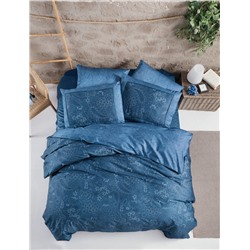 Постельное белье Karven (300 tc) премиум сатин евро N359 THERON Blue