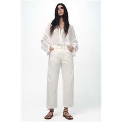 JEANS ZW COLLECTION BARREL CROPPED TIRO MEDIO