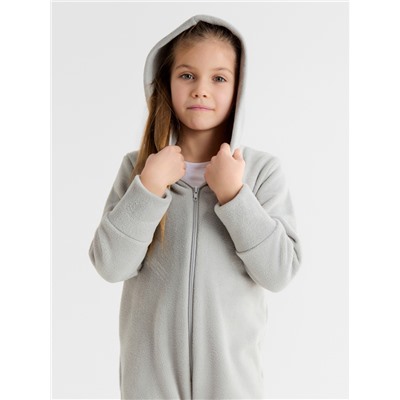 Комбинезон флисовый детский MINAKU: Fleece Soft, цвет серый, рост 122 см