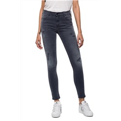 Vaquero de tiro alto super skinny fit Stella - Gris