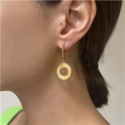 Серебряные серьги с янтарём E9382ZM