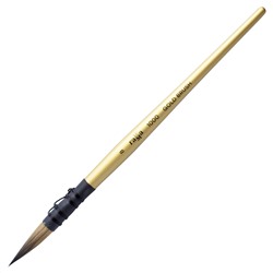 Кисть художественная синтетика Гамма "GOLD BRUSH", круглая №8, французское крепление, короткая ручка
