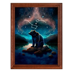 POSV-0350 Постер в рамке 17x23см Большая и Малая Медведица