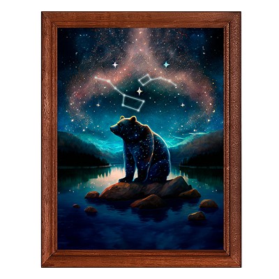 POSV-0350 Постер в рамке 17x23см Большая и Малая Медведица