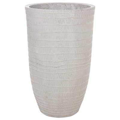 Кашпо Nobilis Marco "Waves grey Vase" (файберклэй), D37хH60 см